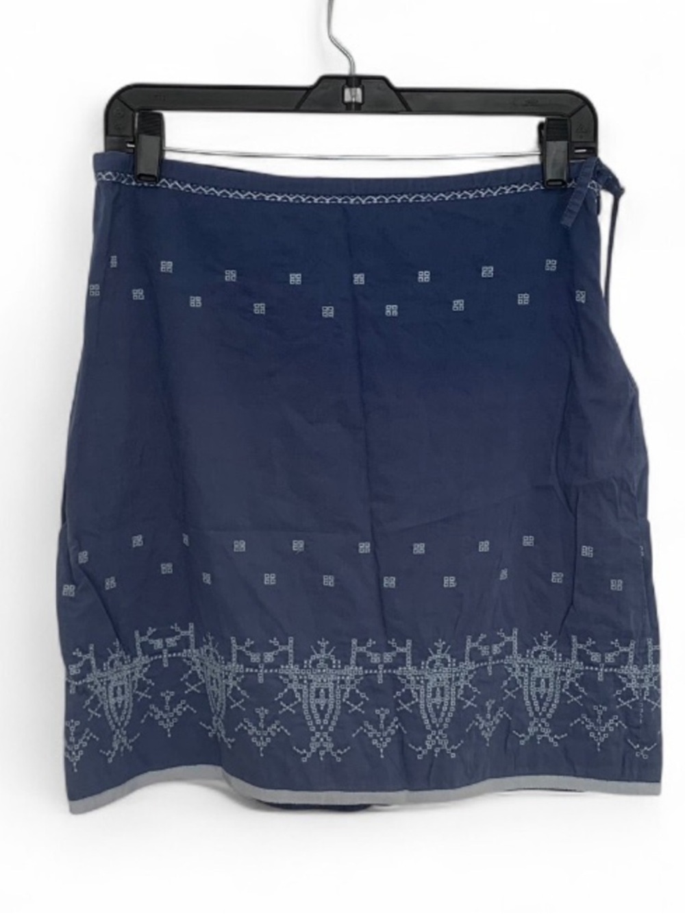 American Eagle Outfitters Navy Embroidered Mini Skirt